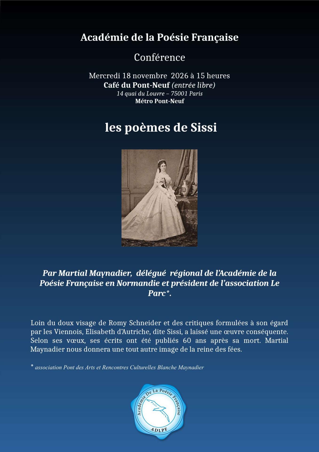 2026 11 18 les poemes de sissi affiche